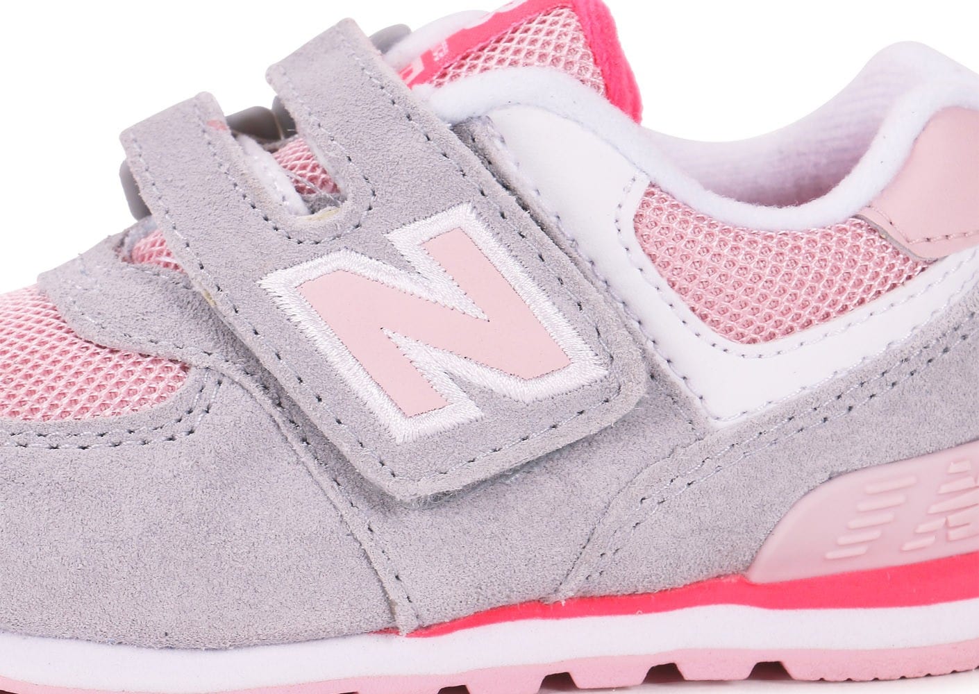 new balance kg574 bébé grise et rose